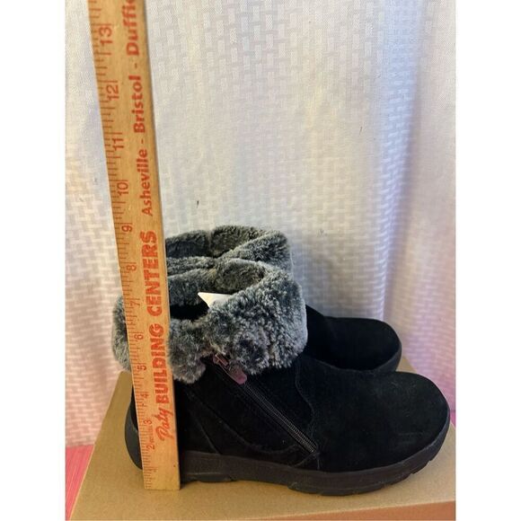 Khombu 10 suede ankle boots #84190 zipper fur trim - Picture 6 of 6